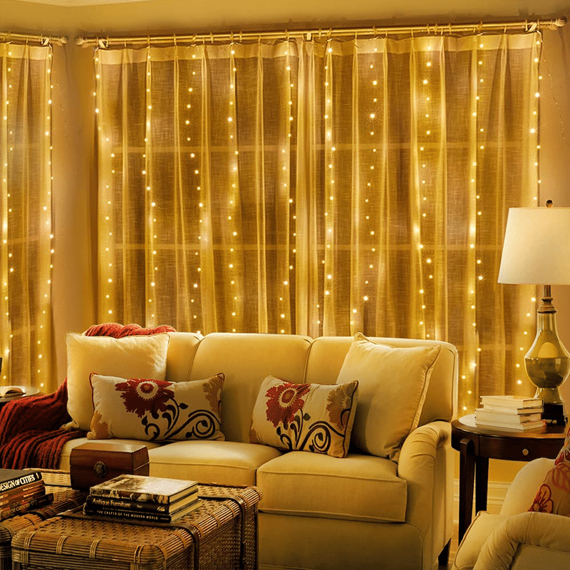 room wall decor indoor curtain lights
