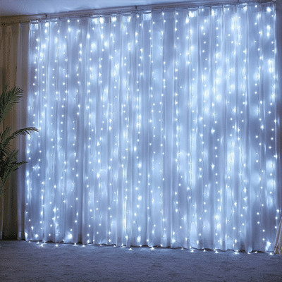 curtains with lights
