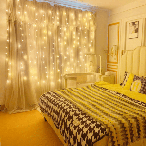 curtain string lights