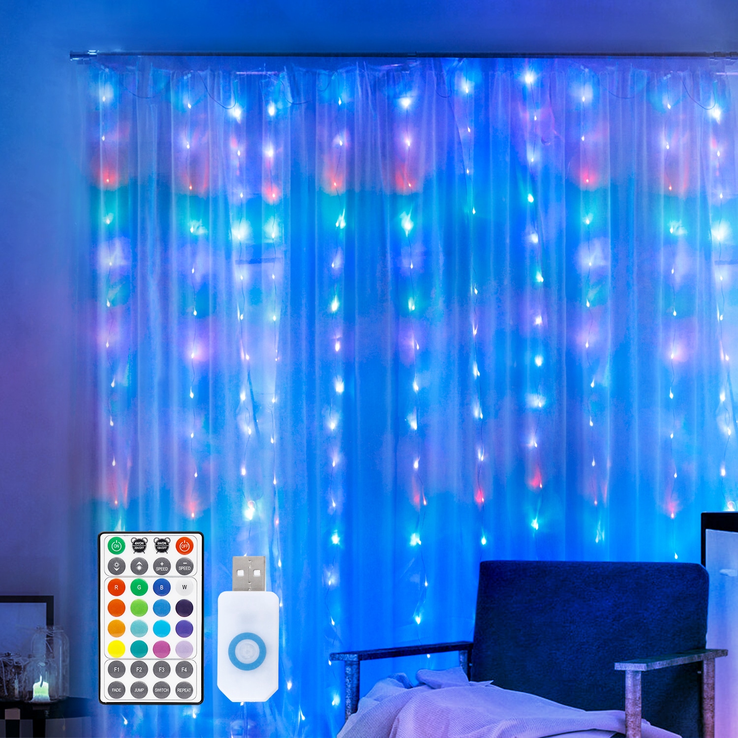 LED Curtain Lights online sale usb remote control